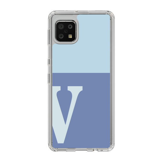 Slim Protection Case［ Original - initial two tone - V blue ］