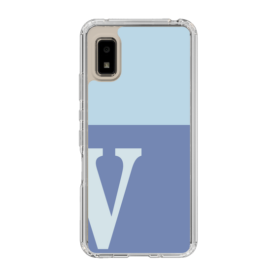 Slim Protection Case［ Original - initial two tone - V blue ］