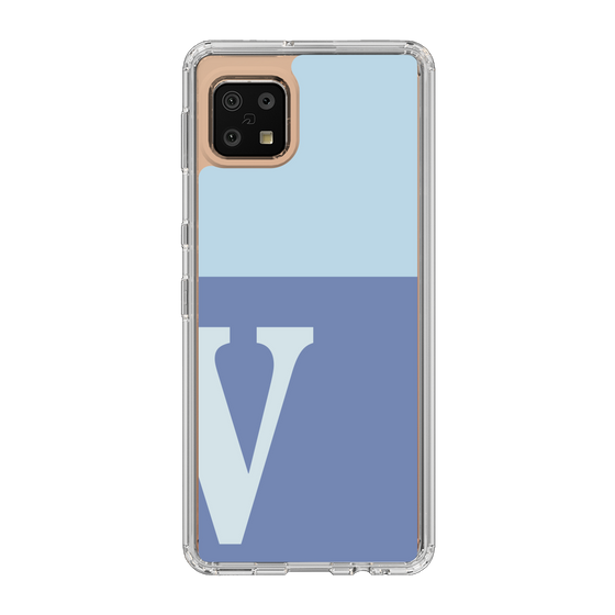 Slim Protection Case［ Original - initial two tone - V blue ］