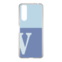 Slim Protection Case［ Original - initial two tone - V blue ］