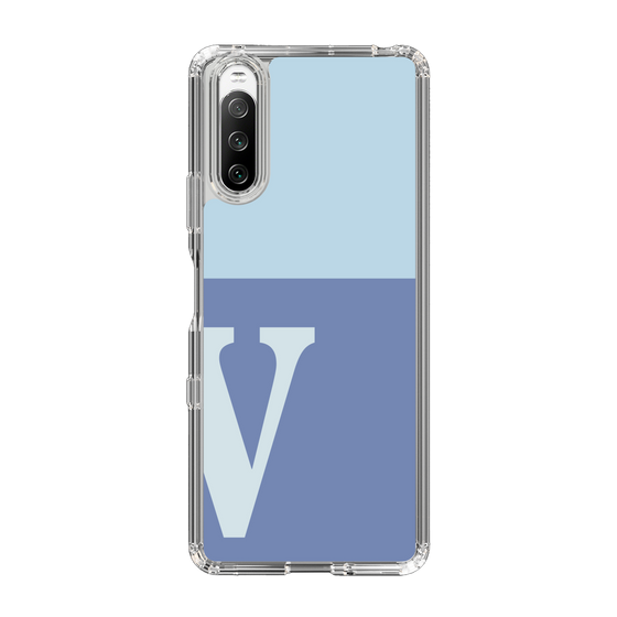 Slim Protection Case［ Original - initial two tone - V blue ］