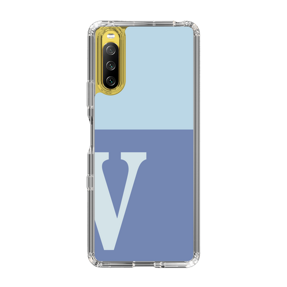 Slim Protection Case［ Original - initial two tone - V blue ］
