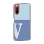 Slim Protection Case［ Original - initial two tone - V blue ］