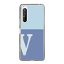 Slim Protection Case［ Original - initial two tone - V blue ］