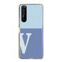 Slim Protection Case［ Original - initial two tone - V blue ］