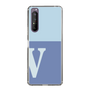 Slim Protection Case［ Original - initial two tone - V blue ］