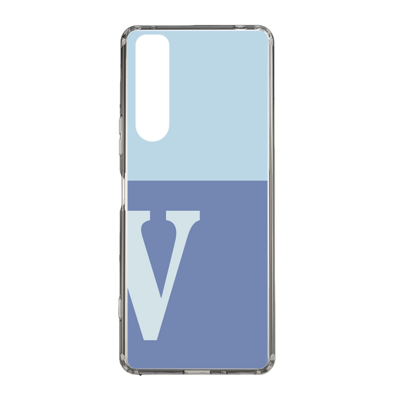 Slim Protection Case［ Original - initial two tone - V blue ］