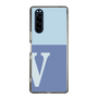 Slim Protection Case［ Original - initial two tone - V blue ］