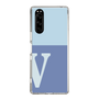 Slim Protection Case［ Original - initial two tone - V blue ］