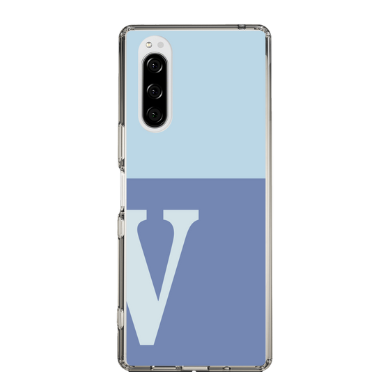 Slim Protection Case［ Original - initial two tone - V blue ］