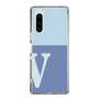 Slim Protection Case［ Original - initial two tone - V blue ］
