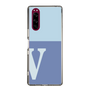 Slim Protection Case［ Original - initial two tone - V blue ］