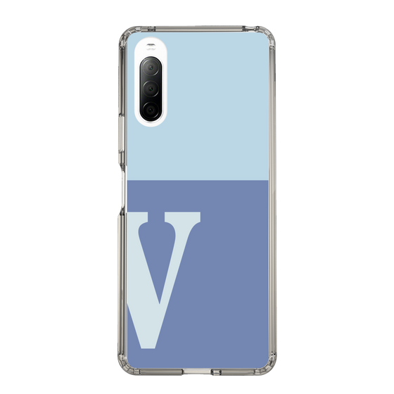 Slim Protection Case［ Original - initial two tone - V blue ］