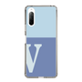 Slim Protection Case［ Original - initial two tone - V blue ］