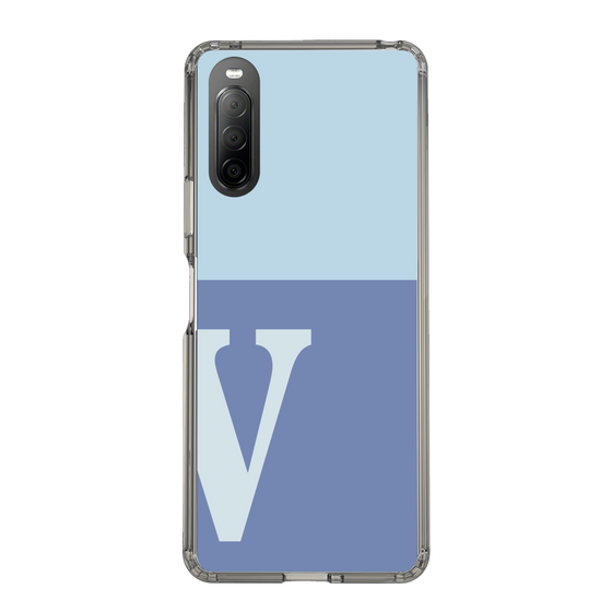 Slim Protection Case［ Original - initial two tone - V blue ］