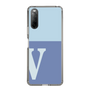 Slim Protection Case［ Original - initial two tone - V blue ］