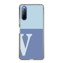 Slim Protection Case［ Original - initial two tone - V blue ］