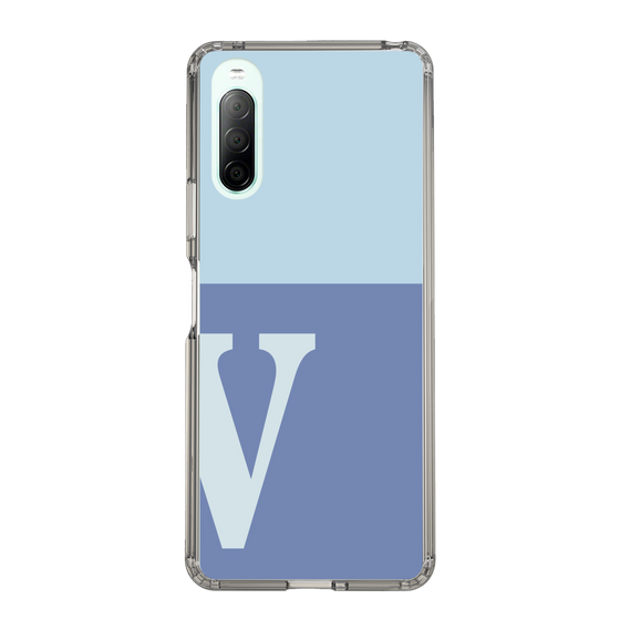 Slim Protection Case［ Original - initial two tone - V blue ］