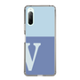 Slim Protection Case［ Original - initial two tone - V blue ］