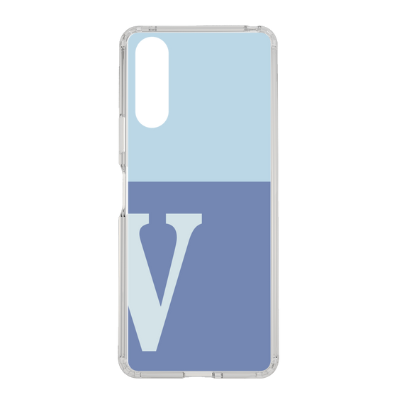 Slim Protection Case［ Original - initial two tone - V blue ］