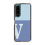 Slim Protection Case［ Original - initial two tone - V blue ］