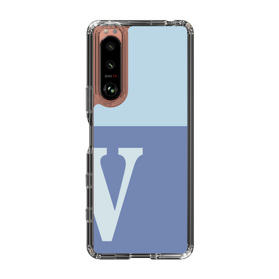 Slim Protection Case［ Original - initial two tone - V blue ］