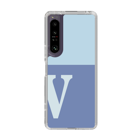 Slim Protection Case［ Original - initial two tone - V blue ］