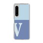 Slim Protection Case［ Original - initial two tone - V blue ］