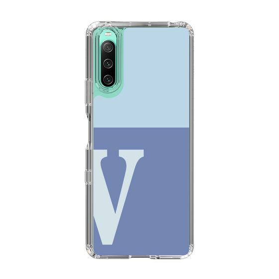 Slim Protection Case［ Original - initial two tone - V blue ］