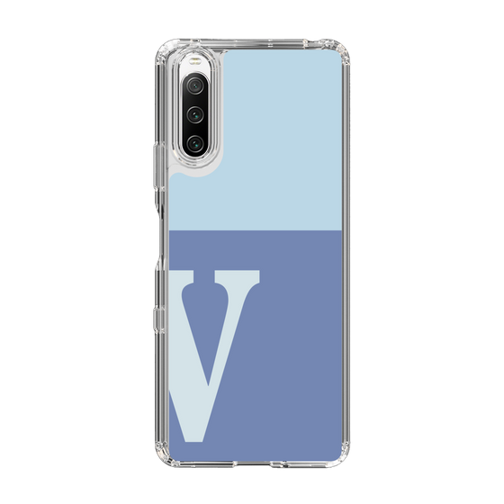 Slim Protection Case［ Original - initial two tone - V blue ］