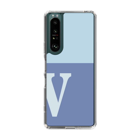 Slim Protection Case［ Original - initial two tone - V blue ］