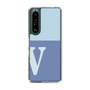 Slim Protection Case［ Original - initial two tone - V blue ］
