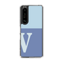Slim Protection Case［ Original - initial two tone - V blue ］