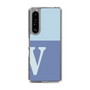 Slim Protection Case［ Original - initial two tone - V blue ］