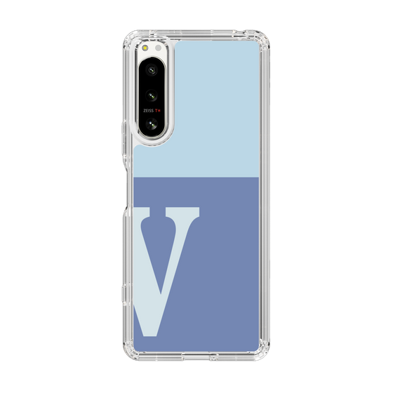 Slim Protection Case［ Original - initial two tone - V blue ］