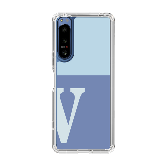 Slim Protection Case［ Original - initial two tone - V blue ］
