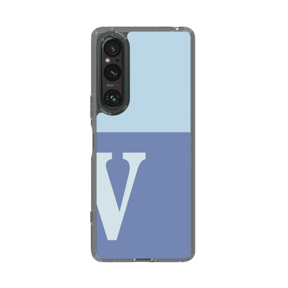 Slim Protection Case［ Original - initial two tone - V blue ］