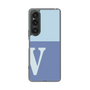 Slim Protection Case［ Original - initial two tone - V blue ］