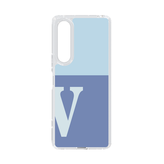 Slim Protection Case［ Original - initial two tone - V blue ］