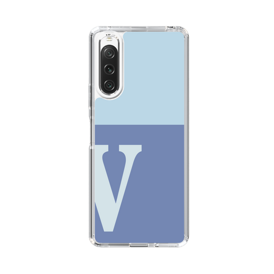 Slim Protection Case［ Original - initial two tone - V blue ］