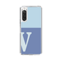 Slim Protection Case［ Original - initial two tone - V blue ］