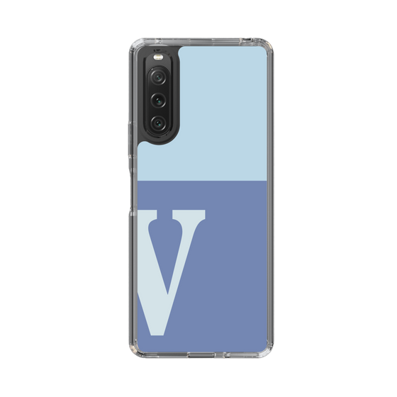 Slim Protection Case［ Original - initial two tone - V blue ］