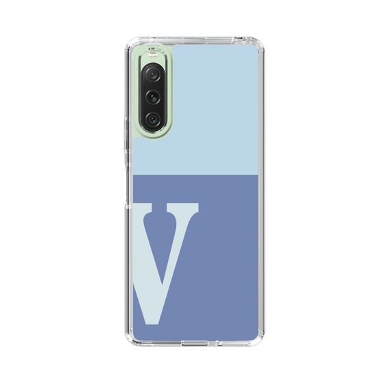 Slim Protection Case［ Original - initial two tone - V blue ］