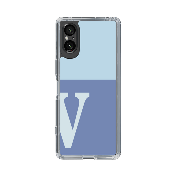 Slim Protection Case［ Original - initial two tone - V blue ］