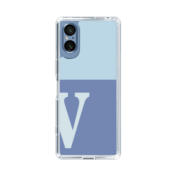 Slim Protection Case［ Original - initial two tone - V blue ］