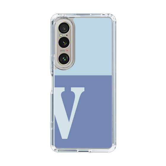 Slim Protection Case［ Original - initial two tone - V blue ］