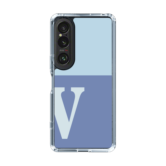 Slim Protection Case［ Original - initial two tone - V blue ］