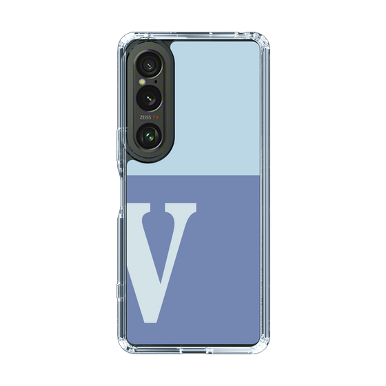 Slim Protection Case［ Original - initial two tone - V blue ］