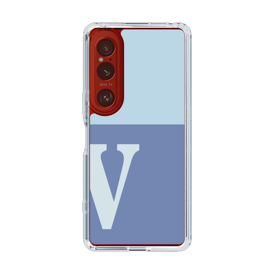 Slim Protection Case［ Original - initial two tone - V blue ］