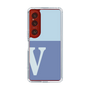 Slim Protection Case［ Original - initial two tone - V blue ］